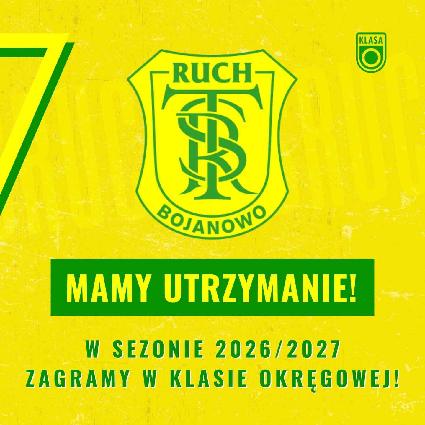 TS Ruch utrzymuje się w Klasie Okręgowej!