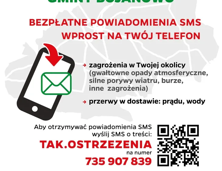  System SMS o zagrożeniach i awariach w Gminie Bojanowo – ZAPISZ SIĘ