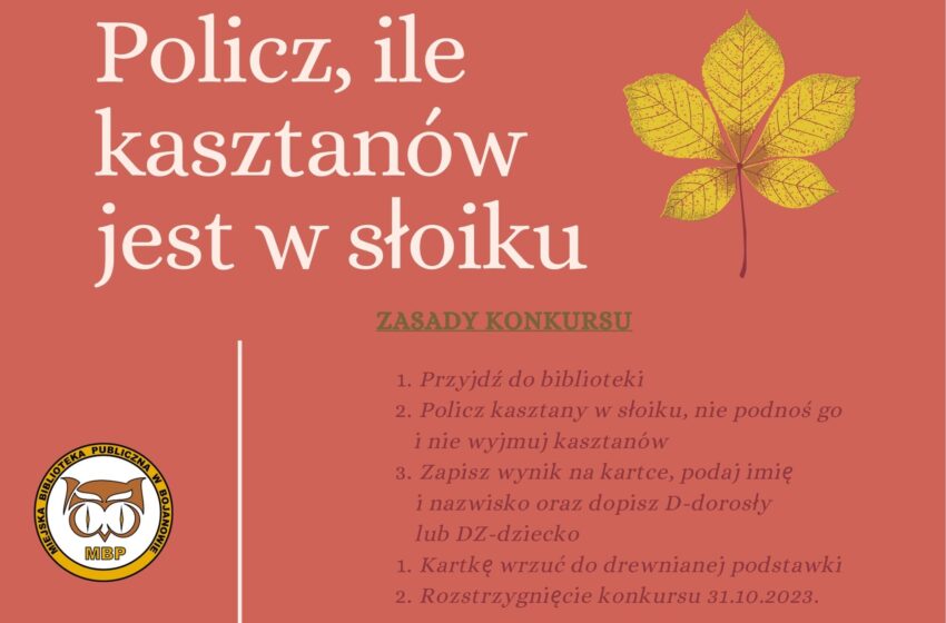  Policz ile kasztanów jest w słoiku