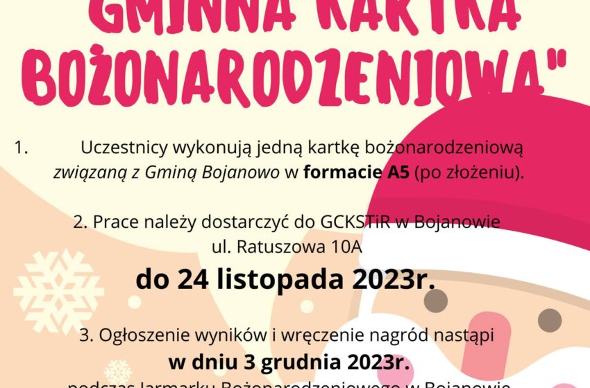  Konkursu Plastyczny „Gminna Kartka Bożonarodzeniowa”