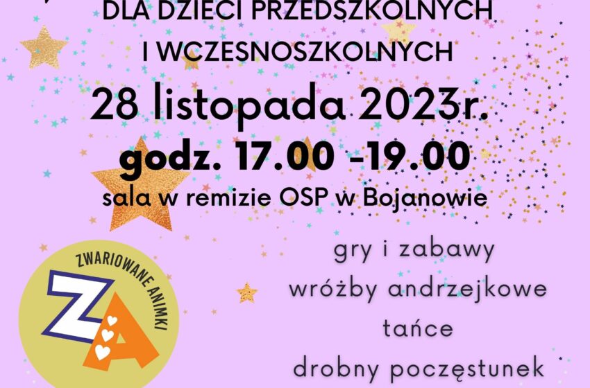  Zapraszamy na Balik Andrzejkowy