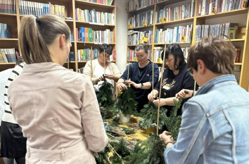  Magia Warsztatów Florystycznych z Kasią Świtalską w Bibliotece