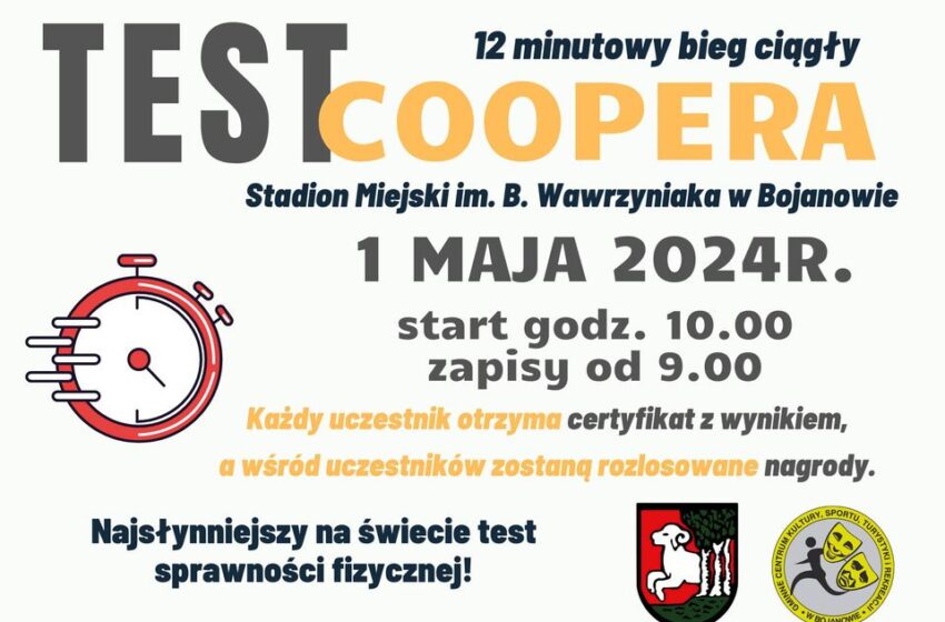  Test Coopera już niedługo!