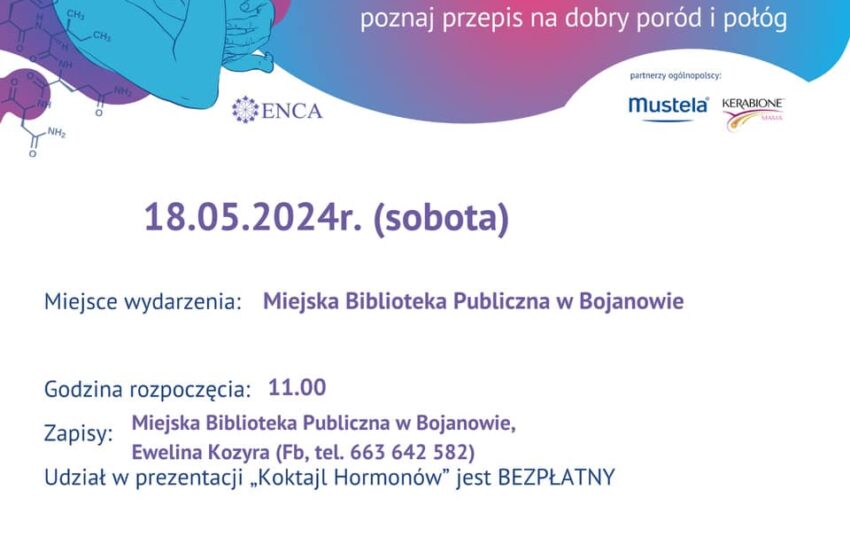  Zaproszenie do Miejskiej Biblioteki Publicznej w Bojanowie