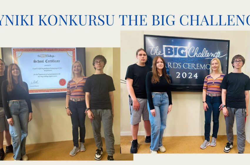  Uczniowie ZSPT CKU w Bojanowie Triumfują w Konkursie The Big Challenge