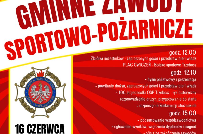  Gminne Zawody Sportowo-Pożarnicze w Trzeboszu