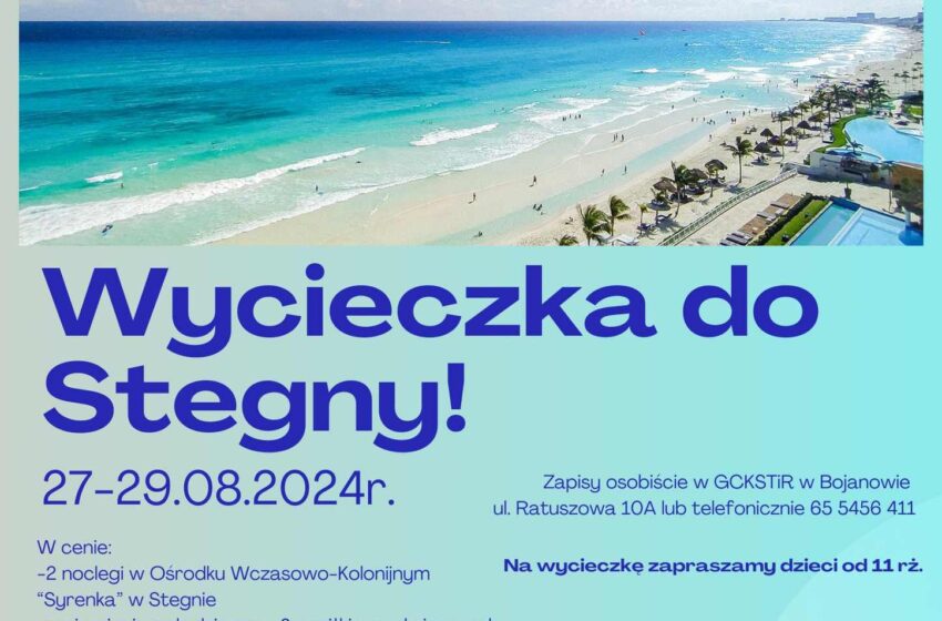  Wycieczka do Stegny dla dzieci i młodzieży z gminy Bojanowo