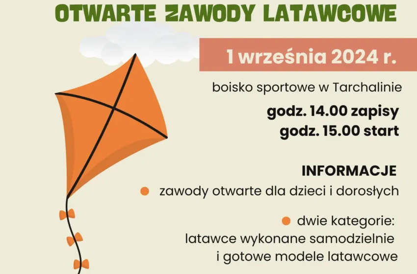  Święto Latawca 2024: Otwarte Zawody Latawcowe w Tarchalinie