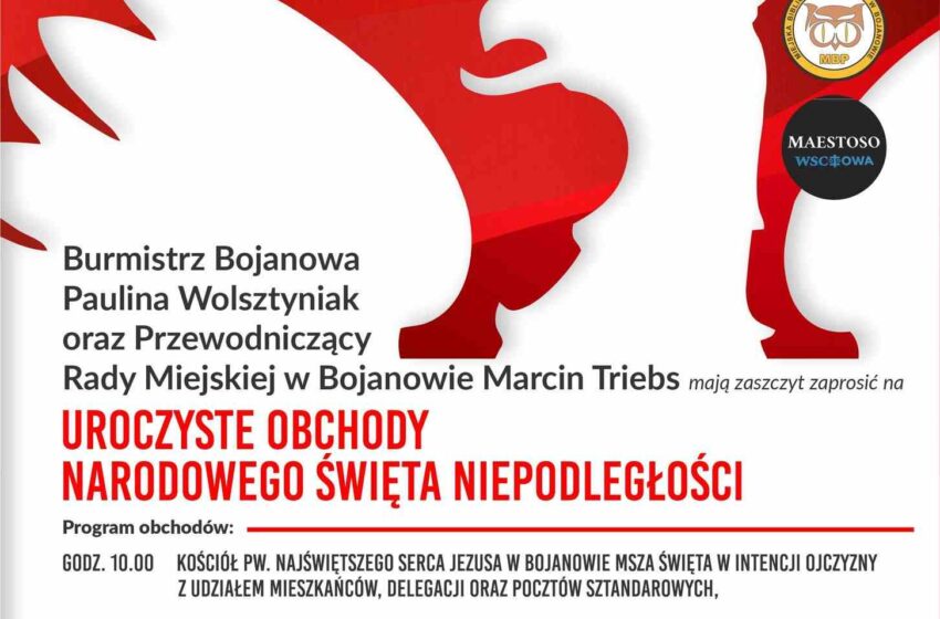  Obchody Narodowego Święta Niepodległości w Bojanowie – 11 listopada