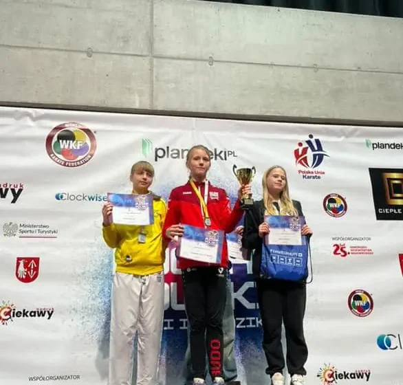  Emilia Rybarczyk z gminy Bojanowo z sukcesami na prestiżowych zawodach karate