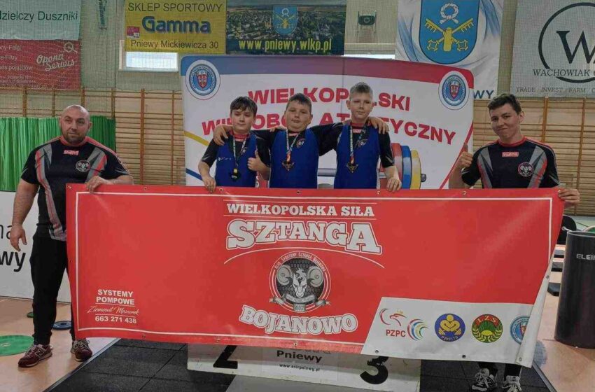 Udany start zawodników Sztangi Bojanowo w Wielkopolskim Wieloboju Atletycznym w Pniewach