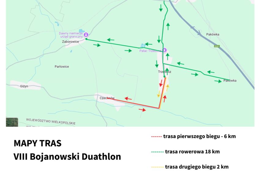  Zmiana organizacji ruchu podczas VIII Bojanowskiego Duathlonu