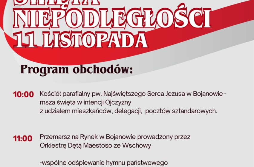  Obchody Narodowego Święta Niepodległości w Bojanowie